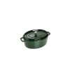 STAUB Cocotte Fonte Ovale 29 Cm Vert Basilic Majolique 4,2 L