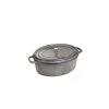 STAUB Cocotte Fonte Ovale 31 Cm Gris Graphite 5,5 L