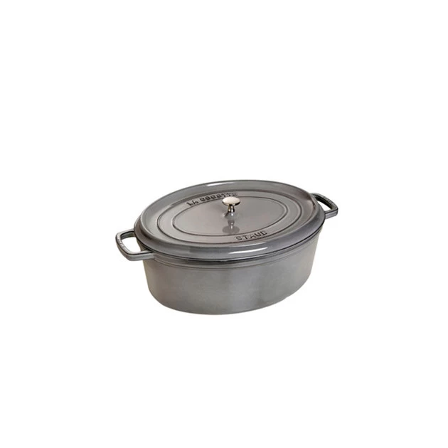 STAUB Cocotte Fonte Ovale 31 Cm Gris Graphite 5,5 L 3 STAUB Cocotte Fonte Ovale 31 Cm Gris Graphite 5,5 L