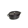 STAUB Cocotte Fonte Ovale 31 Cm Noir Mat 5,5 L