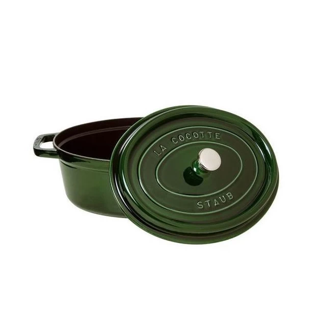 STAUB Cocotte Fonte Ovale 31 Cm Vert Basilic Majolique 5,5 L 4 STAUB Cocotte Fonte Ovale 31 Cm Vert Basilic Majolique 5,5 L – Image 2