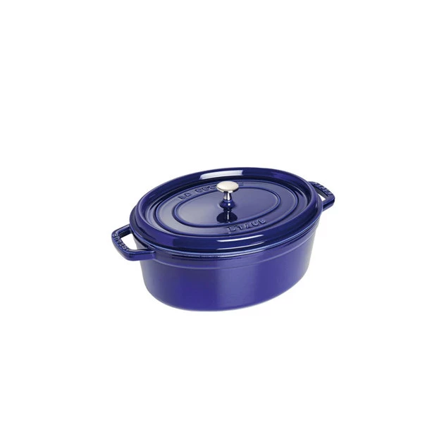 STAUB Cocotte Fonte Ovale 33 Cm Bleu Intense Majolique 6,7 L 3 STAUB Cocotte Fonte Ovale 33 Cm Bleu Intense Majolique 6,7 L