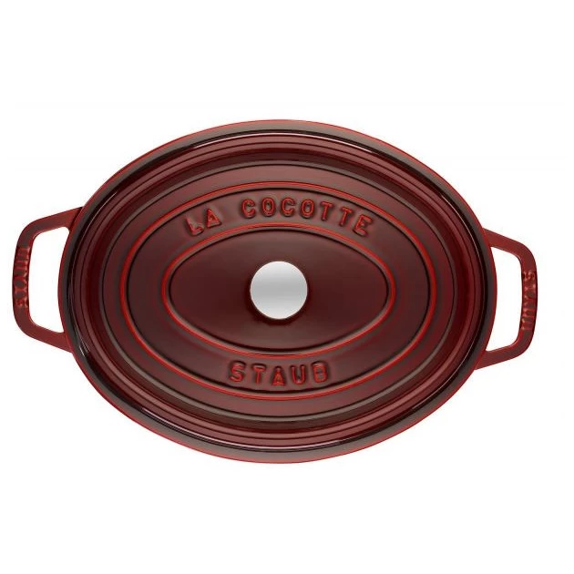 STAUB Cocotte Fonte Ovale 33 Cm Grenadine Majolique 6,7 L 4 STAUB Cocotte Fonte Ovale 33 Cm Grenadine Majolique 6,7 L – Image 2