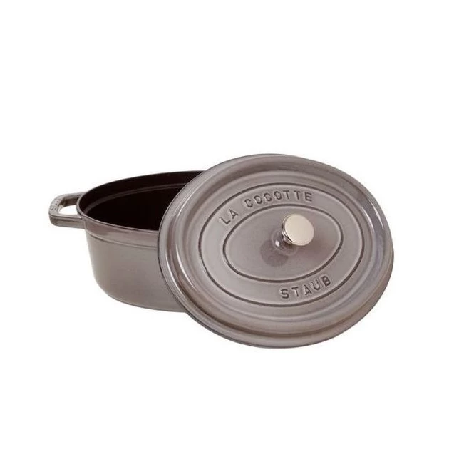 STAUB Cocotte Fonte Ovale 33 Cm Gris Graphite 6,7 L 4 STAUB Cocotte Fonte Ovale 33 Cm Gris Graphite 6,7 L – Image 2