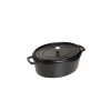 STAUB Cocotte Fonte Ovale 33 Cm Noir Mat 6,7 L