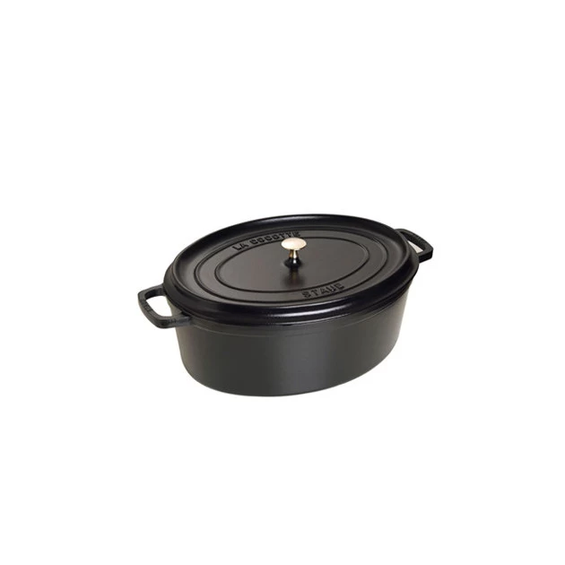 STAUB Cocotte Fonte Ovale 33 Cm Noir Mat 6,7 L 3 STAUB Cocotte Fonte Ovale 33 Cm Noir Mat 6,7 L