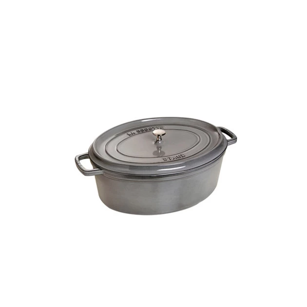 STAUB Cocotte Fonte Ovale 37 Cm Gris Graphite 8 L 3 STAUB Cocotte Fonte Ovale 37 Cm Gris Graphite 8 L