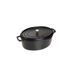 STAUB Cocotte Fonte Ovale 37 Cm Noir Mat 8 L