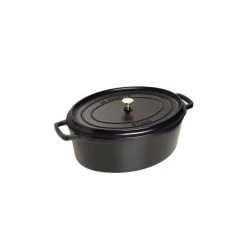 STAUB Cocotte Fonte Ovale 41 Cm Noir Mat 12 L