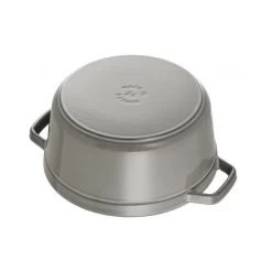 STAUB Cocotte Fonte Ronde 12 Cm Gris Graphite 0,4 L -Ustensiles De Cuisine Boutique staub cocotte fonte ronde 12 cm gris graphite 04 l 2