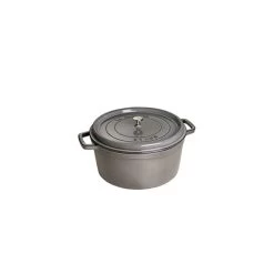 STAUB Cocotte Fonte Ronde 16 Cm Gris Graphite 1,2 L