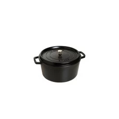 STAUB Cocotte Fonte Ronde 16 Cm Noir Mat 1,2 L