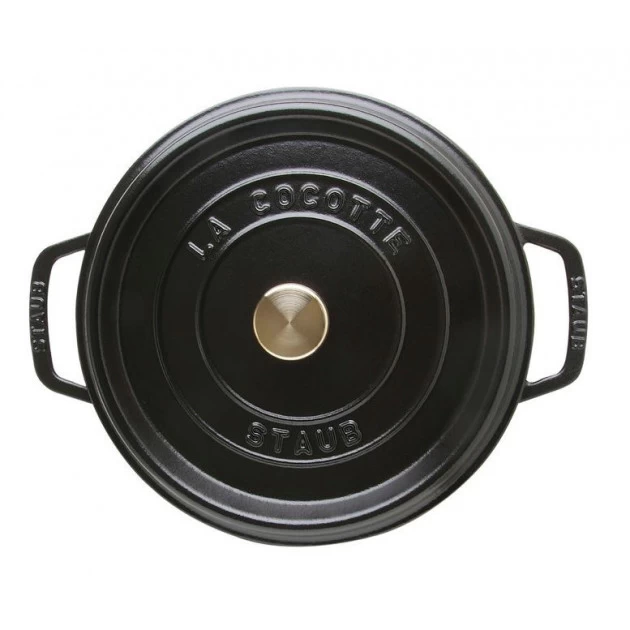 STAUB Cocotte Fonte Ronde 20 Cm Noir Mat 2,2 L 4 STAUB Cocotte Fonte Ronde 20 Cm Noir Mat 2,2 L – Image 2