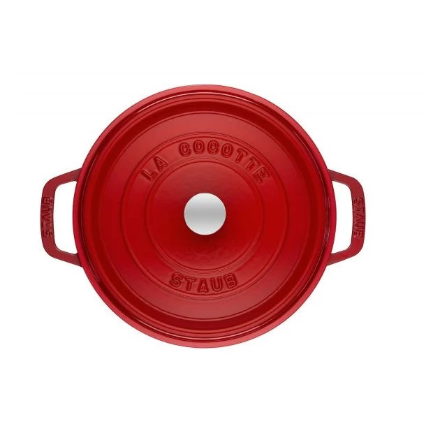 STAUB Cocotte Fonte Ronde 22 Cm Rouge Cerise 2,6 L 4 STAUB Cocotte Fonte Ronde 22 Cm Rouge Cerise 2,6 L – Image 2