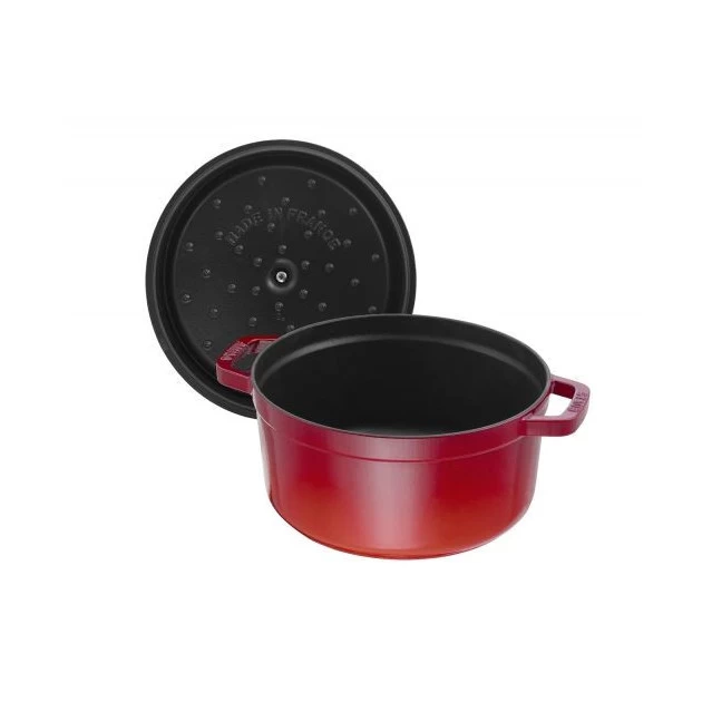 STAUB Cocotte Fonte Ronde 22 Cm Rouge Cerise 2,6 L 6 STAUB Cocotte Fonte Ronde 22 Cm Rouge Cerise 2,6 L – Image 4