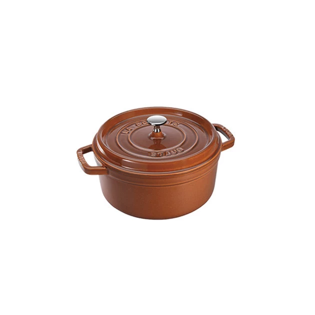 STAUB Cocotte Fonte Ronde 24 Cm Cannelle Majolique 3,8 L 3 STAUB Cocotte Fonte Ronde 24 Cm Cannelle Majolique 3,8 L