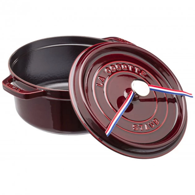 STAUB Cocotte Fonte Ronde 24 Cm Grenadine Majolique 3,8 L 5 STAUB Cocotte Fonte Ronde 24 Cm Grenadine Majolique 3,8 L – Image 3