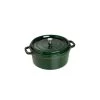STAUB Cocotte Fonte Ronde 24 Cm Vert Basilic Majolique 3,8 L -Ustensiles De Cuisine Boutique staub cocotte fonte ronde 24 cm vert basilic majolique 38 l