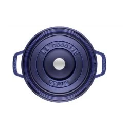 STAUB Cocotte Fonte Ronde 26 Cm Bleu Intense Majolique 5,2 L -Ustensiles De Cuisine Boutique staub cocotte fonte ronde 26 cm bleu intense majolique 52 l 2
