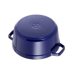 STAUB Cocotte Fonte Ronde 26 Cm Bleu Intense Majolique 5,2 L -Ustensiles De Cuisine Boutique staub cocotte fonte ronde 26 cm bleu intense majolique 52 l 3