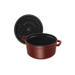 STAUB Cocotte Fonte Ronde 26 Cm Grenadine Majolique 5,2 L -Ustensiles De Cuisine Boutique staub cocotte fonte ronde 26 cm grenadine majolique 52 l 3