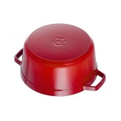 STAUB Cocotte Fonte Ronde 26 Cm Rouge Cerise 5,2 L -Ustensiles De Cuisine Boutique staub cocotte fonte ronde 26 cm rouge cerise 52 l 2
