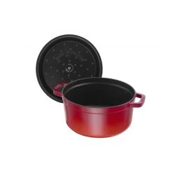 STAUB Cocotte Fonte Ronde 26 Cm Rouge Cerise 5,2 L -Ustensiles De Cuisine Boutique staub cocotte fonte ronde 26 cm rouge cerise 52 l 3