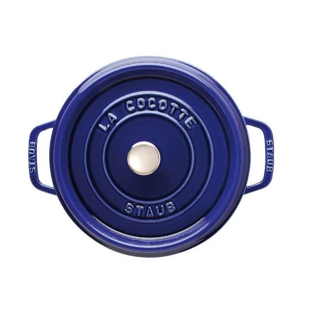 STAUB Cocotte Fonte Ronde 28 Cm Bleu Intense Majolique 6,7 L 4 STAUB Cocotte Fonte Ronde 28 Cm Bleu Intense Majolique 6,7 L – Image 2