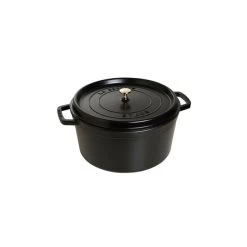 STAUB Cocotte Fonte Ronde 30 Cm Noir Mat 8,35 L