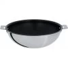 Wok Casteline Ø 20 Cm Manche Amovible Anti-Adhésif Inox Cristel -Ustensiles De Cuisine Boutique wok casteline o 20 cm manche amovible anti adhesif inox cristel