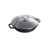 Wok En Fonte 30 Cm Noir Staub -Ustensiles De Cuisine Boutique wok en fonte 30 cm noir staub
