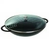 Wok En Fonte 37 Cm Noir Staub
