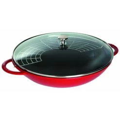 Wok En Fonte 37 Cm Rouge Staub