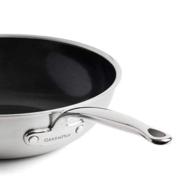 Wok Inox Ø 30 Cm PREMIERE GreenPan 4 Wok Inox Ø 30 Cm PREMIERE GreenPan – Image 2